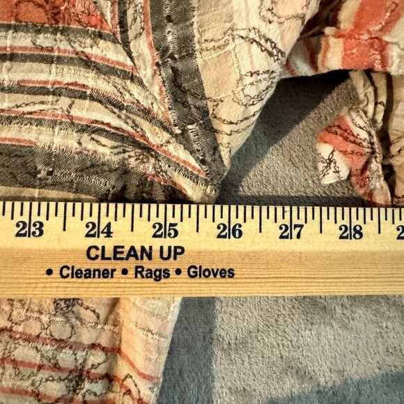 Vintage Maggie & Max Womens Multicolor 3/4 Sleeve Button-Up Shirt Size 3X Artsy - Picture 8 of 8